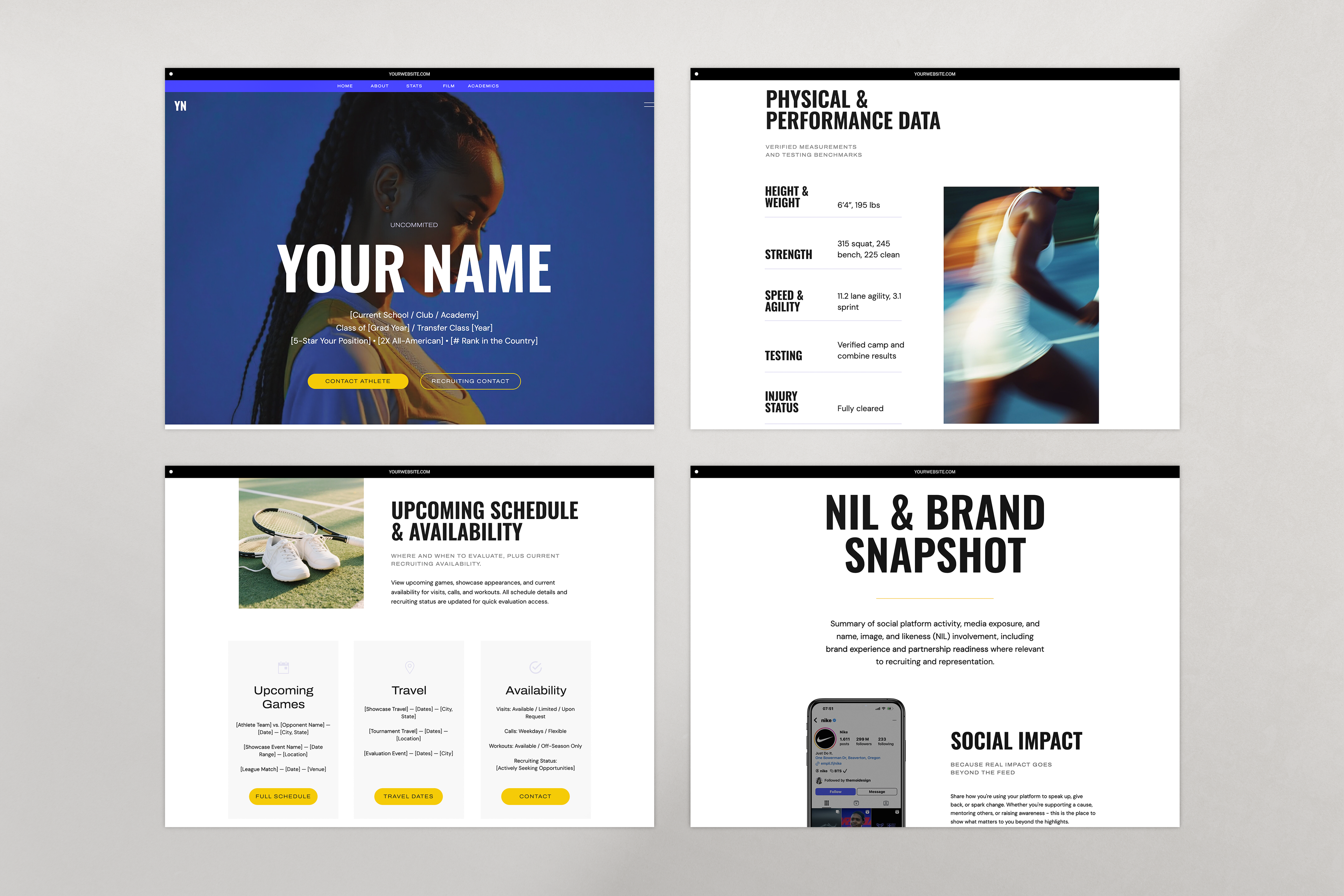 The Elevate Showit Portfolio Template